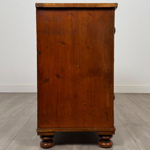 ANTIQUE 19TH CENTURY CHEST OF DRAWERS IN SATINWOOD - ADDITIONAL PHOTO 6