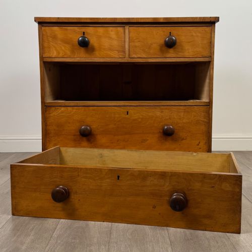 ANTIQUE 19TH CENTURY CHEST OF DRAWERS IN SATINWOOD - ADDITIONAL PHOTO 8