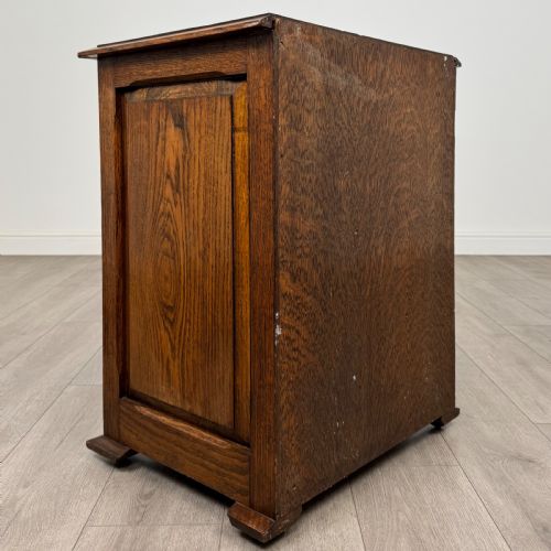 ANTIQUE 20TH CENTURY GOOD QUALITY SMALL OAK CHEST OF DRAWERS - ADDITIONAL PHOTO 3