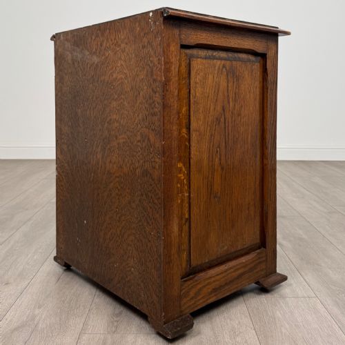 ANTIQUE 20TH CENTURY GOOD QUALITY SMALL OAK CHEST OF DRAWERS - ADDITIONAL PHOTO 5