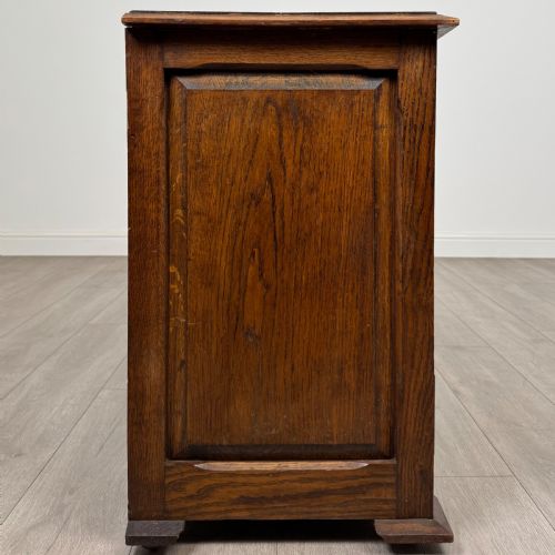 ANTIQUE 20TH CENTURY GOOD QUALITY SMALL OAK CHEST OF DRAWERS - ADDITIONAL PHOTO 6