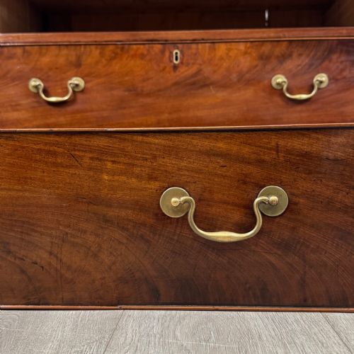 ANTIQUE 18TH CENTURY GOOD QUALITY MAHOGANY CHEST OF DRAWERS - ADDITIONAL PHOTO 10