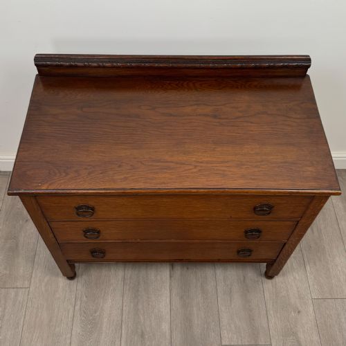 ANTIQUE 20TH CENTURY CHEST OF DRAWERS IN OAK - ADDITIONAL PHOTO 8