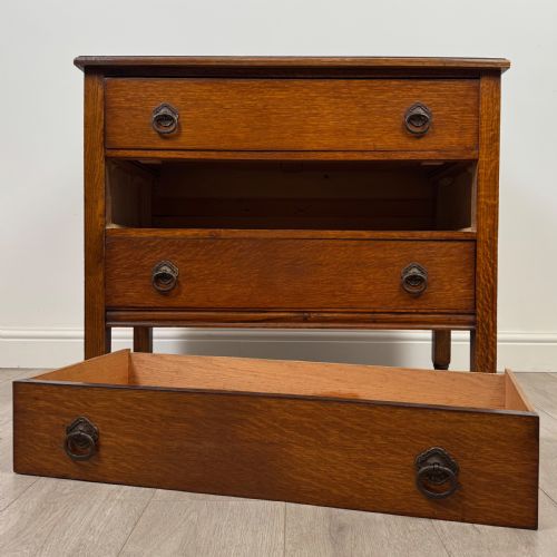 ANTIQUE 20TH CENTURY CHEST OF DRAWERS IN OAK - ADDITIONAL PHOTO 9