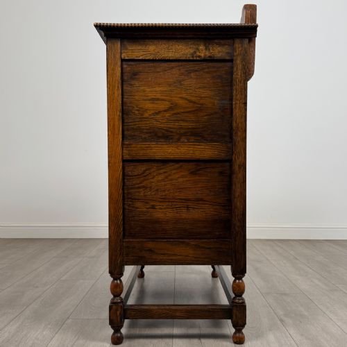ANTIQUE 20TH CENTURY FITTED CUPBOARD IN GOLDEN OAK - ADDITIONAL PHOTO 3