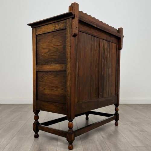 ANTIQUE 20TH CENTURY FITTED CUPBOARD IN GOLDEN OAK - ADDITIONAL PHOTO 5
