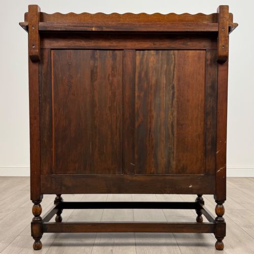 ANTIQUE 20TH CENTURY FITTED CUPBOARD IN GOLDEN OAK - ADDITIONAL PHOTO 6