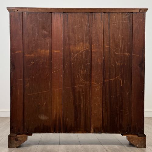 ANTIQUE 20TH CENTURY GLAZED DISPLAY CABINET IN WALNUT - ADDITIONAL PHOTO 6