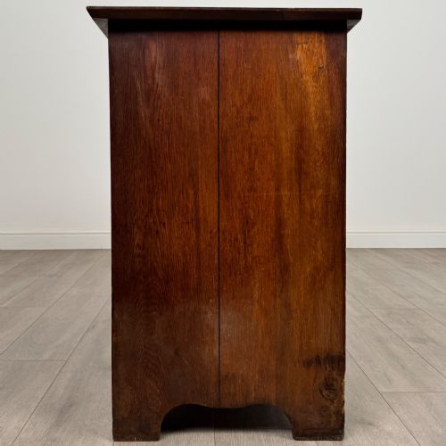 ANTIQUE 20TH CENTURY GOLDEN OAK CHEST OF DRAWERS - ADDITIONAL PHOTO 2