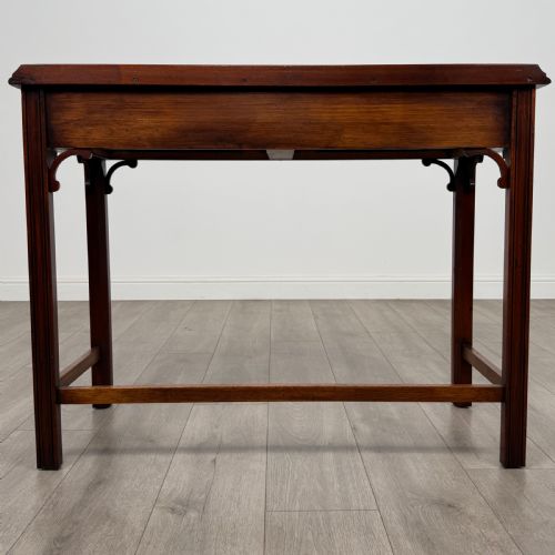 ANTIQUE 20TH CENTURY GOOD QUALITY WRITING TABLE IN MAHOGANY - ADDITIONAL PHOTO 4