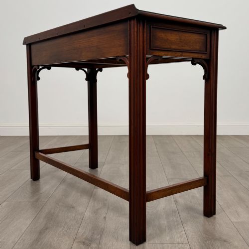 ANTIQUE 20TH CENTURY GOOD QUALITY WRITING TABLE IN MAHOGANY - ADDITIONAL PHOTO 5