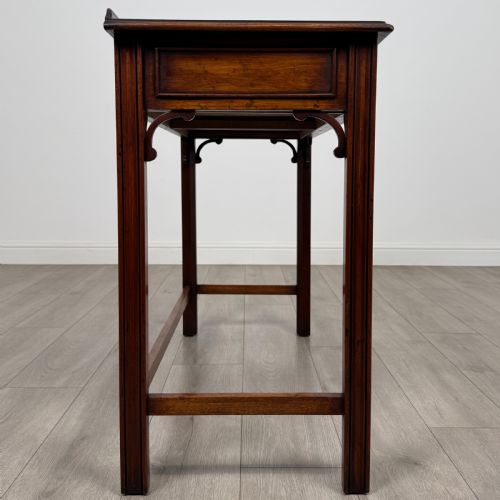 ANTIQUE 20TH CENTURY GOOD QUALITY WRITING TABLE IN MAHOGANY - ADDITIONAL PHOTO 6