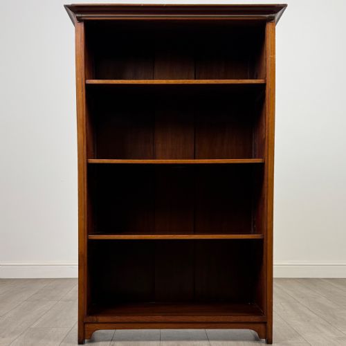 ANTIQUE 20TH CENTURY GOOD QUALITY OPEN BOOKCASE IN MAHOGANY - ADDITIONAL PHOTO 1