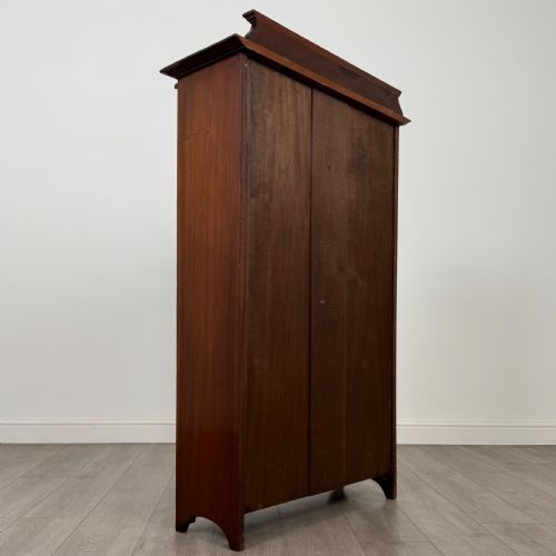 ANTIQUE 20TH CENTURY GOOD QUALITY OPEN BOOKCASE IN MAHOGANY - ADDITIONAL PHOTO 4