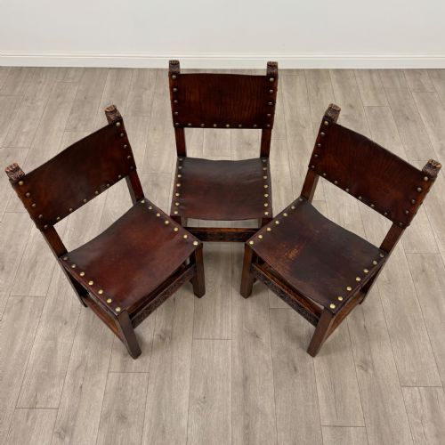 ANTIQUE 19TH CENTURY SET OF 6 GOOD QUALITY OAK DINING CHAIRS - ADDITIONAL PHOTO 10