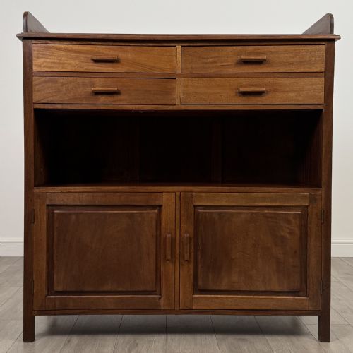 ANTIQUE 20TH CENTURY GOOD QUALITY CUPBOARD IN WALNUT - ADDITIONAL PHOTO 1