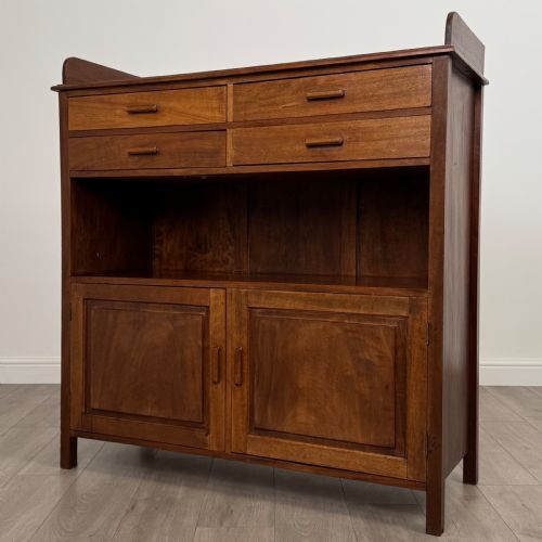 ANTIQUE 20TH CENTURY GOOD QUALITY CUPBOARD IN WALNUT - ADDITIONAL PHOTO 3