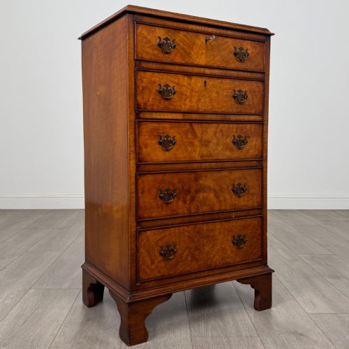 ANTIQUE 20TH CENTURY CHEST OF DRAWERS IN BURR WALNUT - ADDITIONAL PHOTO 7