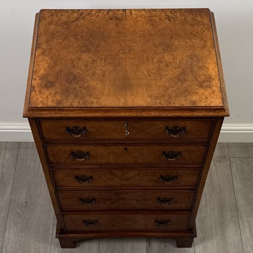 ANTIQUE 20TH CENTURY CHEST OF DRAWERS IN BURR WALNUT - ADDITIONAL PHOTO 8