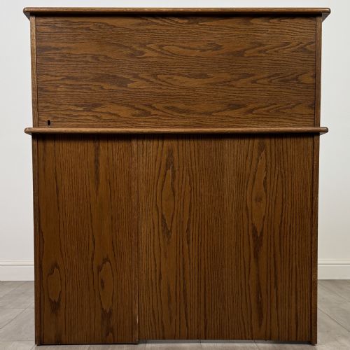 ANTIQUE 20TH CENTURY GOOD QUALITY GOLDEN OAK ROLL TOP DESK - ADDITIONAL PHOTO 5
