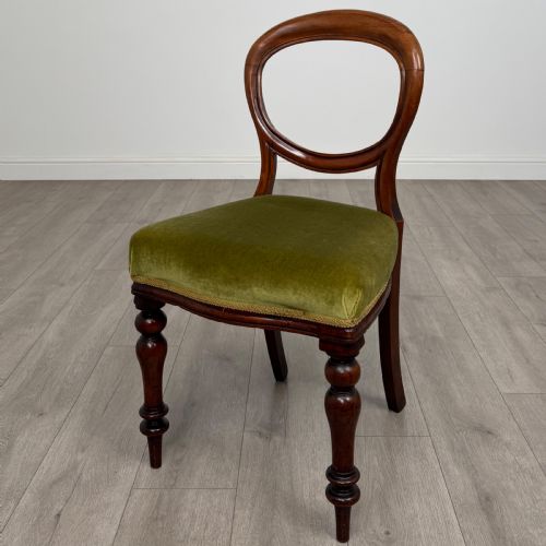 ANTIQUE 19TH CENTURY SET OF 6 DINING CHAIRS IN MAHOGANY - ADDITIONAL PHOTO 1