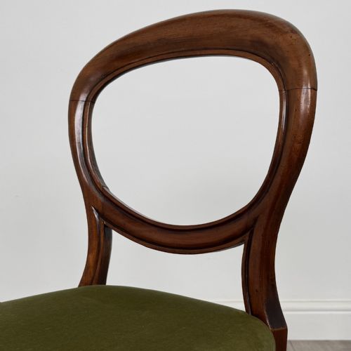 ANTIQUE 19TH CENTURY SET OF 6 DINING CHAIRS IN MAHOGANY - ADDITIONAL PHOTO 5