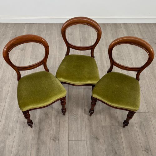 ANTIQUE 19TH CENTURY SET OF 6 DINING CHAIRS IN MAHOGANY - ADDITIONAL PHOTO 7