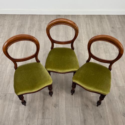 ANTIQUE 19TH CENTURY SET OF 6 DINING CHAIRS IN MAHOGANY - ADDITIONAL PHOTO 8