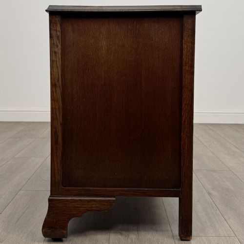 ANTIQUE 20TH CENTURY LOW CHEST OF DRAWERS IN OAK - ADDITIONAL PHOTO 2