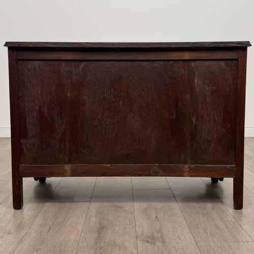 ANTIQUE 20TH CENTURY LOW CHEST OF DRAWERS IN OAK - ADDITIONAL PHOTO 4