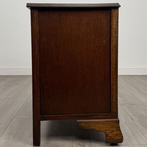ANTIQUE 20TH CENTURY LOW CHEST OF DRAWERS IN OAK - ADDITIONAL PHOTO 6