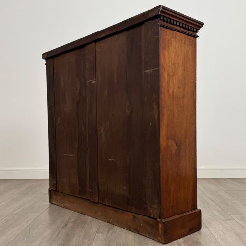 ANTIQUE 20TH CENTURY GOOD QUALITY OPEN BOOKCASE IN MAHOGANY - ADDITIONAL PHOTO 6