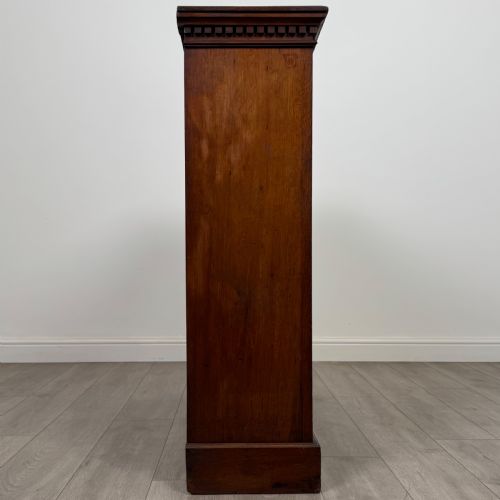 ANTIQUE 20TH CENTURY GOOD QUALITY OPEN BOOKCASE IN MAHOGANY - ADDITIONAL PHOTO 7