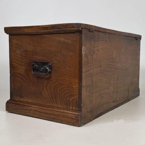 ANTIQUE 19TH CENTURY FINE QUALITY BLANKET BOX IN OAK - ADDITIONAL PHOTO 3