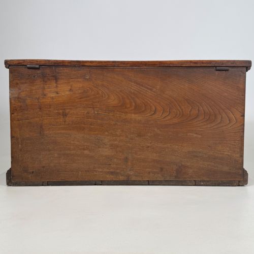 ANTIQUE 19TH CENTURY FINE QUALITY BLANKET BOX IN OAK - ADDITIONAL PHOTO 4
