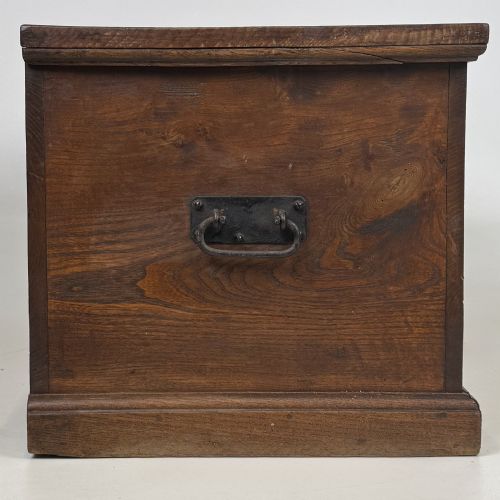 ANTIQUE 19TH CENTURY FINE QUALITY BLANKET BOX IN OAK - ADDITIONAL PHOTO 6