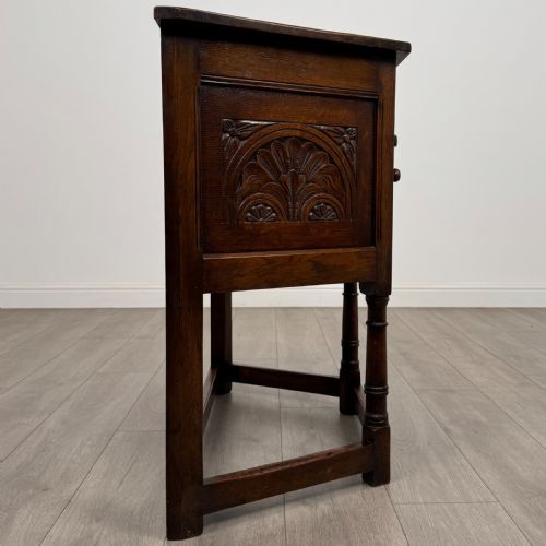 ANTIQUE 20TH CENTURY GOOD QUALITY CABINET IN OAK - ADDITIONAL PHOTO 7