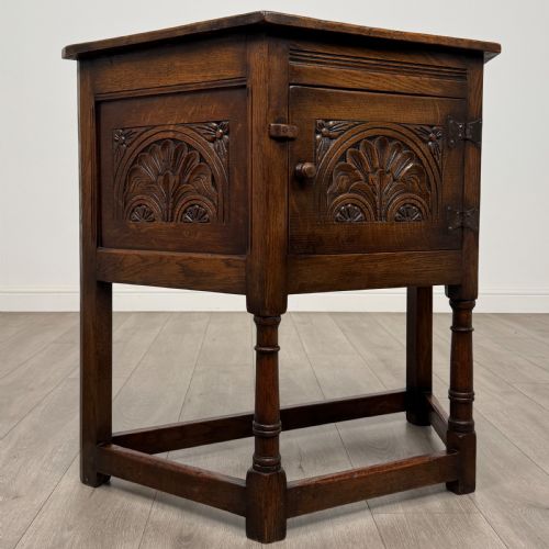 ANTIQUE 20TH CENTURY GOOD QUALITY CABINET IN OAK - ADDITIONAL PHOTO 8