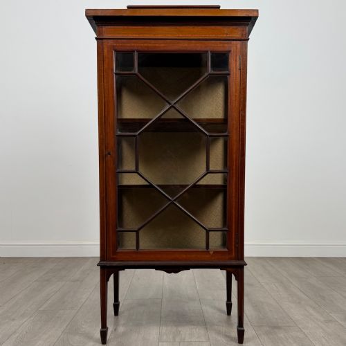 ANTIQUE 20TH CENTURY GOOD QUALITY DISPLAY CABINET IN MAHOGANY - ADDITIONAL PHOTO 1