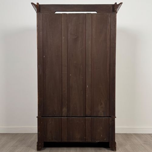 ANTIQUE 20TH CENTURY FINE QUALITY WARDROBE IN MAHOGANY - ADDITIONAL PHOTO 5