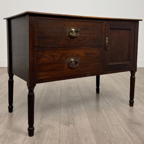 ANTIQUE 20TH CENTURY GOOD QUALITY CUPBOARD IN OAK - ADDITIONAL PHOTO 8