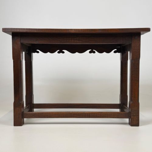ANTIQUE 19TH CENTURY FINE QUALITY SMALL OAK SIDE TABLE - ADDITIONAL PHOTO 4