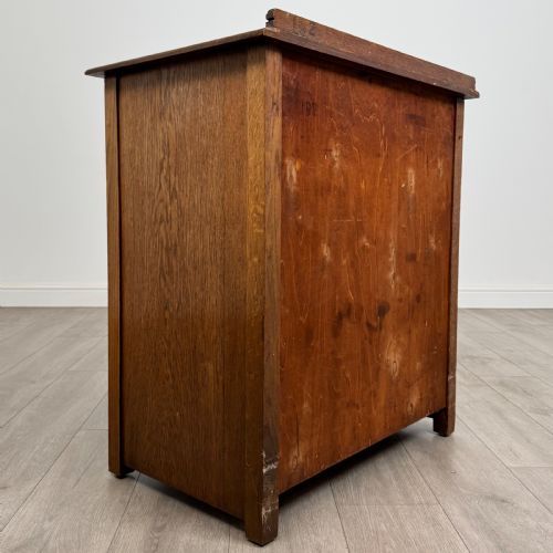 ANTIQUE 20TH CENTURY GOOD QUALITY CHEST OF DRAWERS IN OAK - ADDITIONAL PHOTO 3