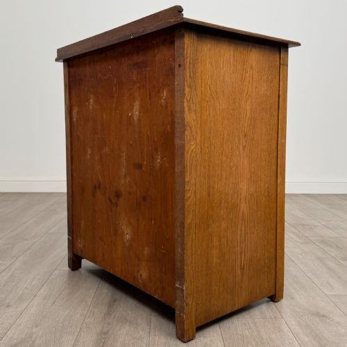 ANTIQUE 20TH CENTURY GOOD QUALITY CHEST OF DRAWERS IN OAK - ADDITIONAL PHOTO 5