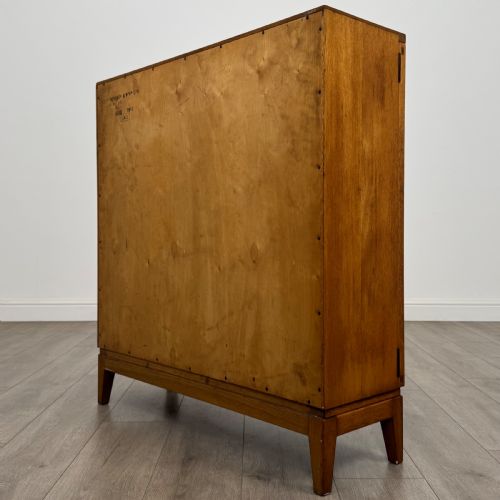 ANTIQUE 20TH CENTURY FINE QUALITY DISPLAY CABINET IN GOLDEN OAK - ADDITIONAL PHOTO 7