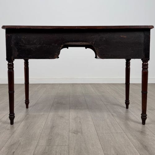 ANTIQUE 19TH CENTURY FINE QUALITY WRITING TABLE IN MAHOGANY - ADDITIONAL PHOTO 4