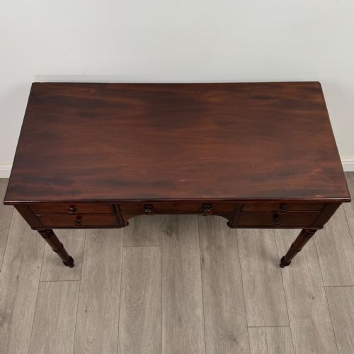 ANTIQUE 19TH CENTURY FINE QUALITY WRITING TABLE IN MAHOGANY - ADDITIONAL PHOTO 5