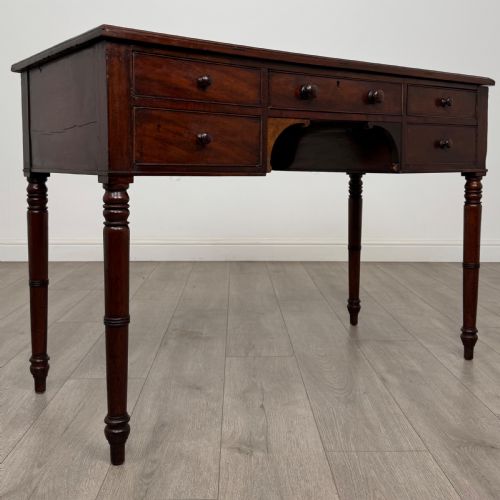 ANTIQUE 19TH CENTURY FINE QUALITY WRITING TABLE IN MAHOGANY - ADDITIONAL PHOTO 8
