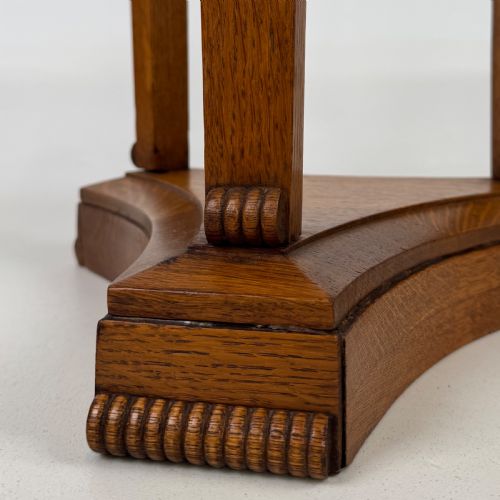 ANTIQUE 20TH CENTURY FINE QUALITY PLANT STAND IN OAK - ADDITIONAL PHOTO 4