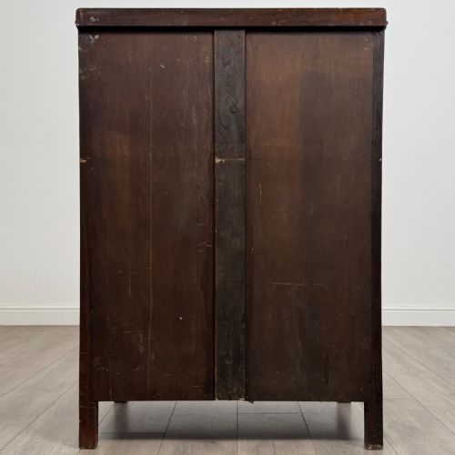 ANTIQUE 20TH CENTURY GOOD QUALITY CARVED OAK CUPBOARD - ADDITIONAL PHOTO 5